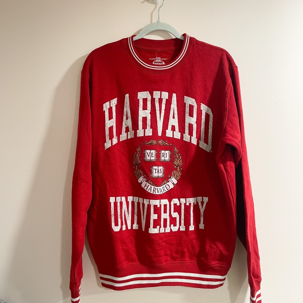 Veritas Red Harvard University Sweater